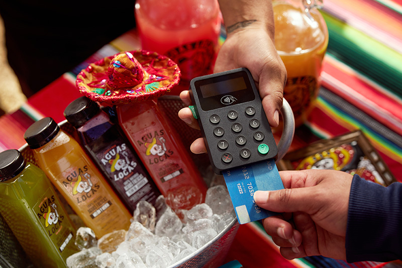 Using the Zettle card reader to accept in-person payments